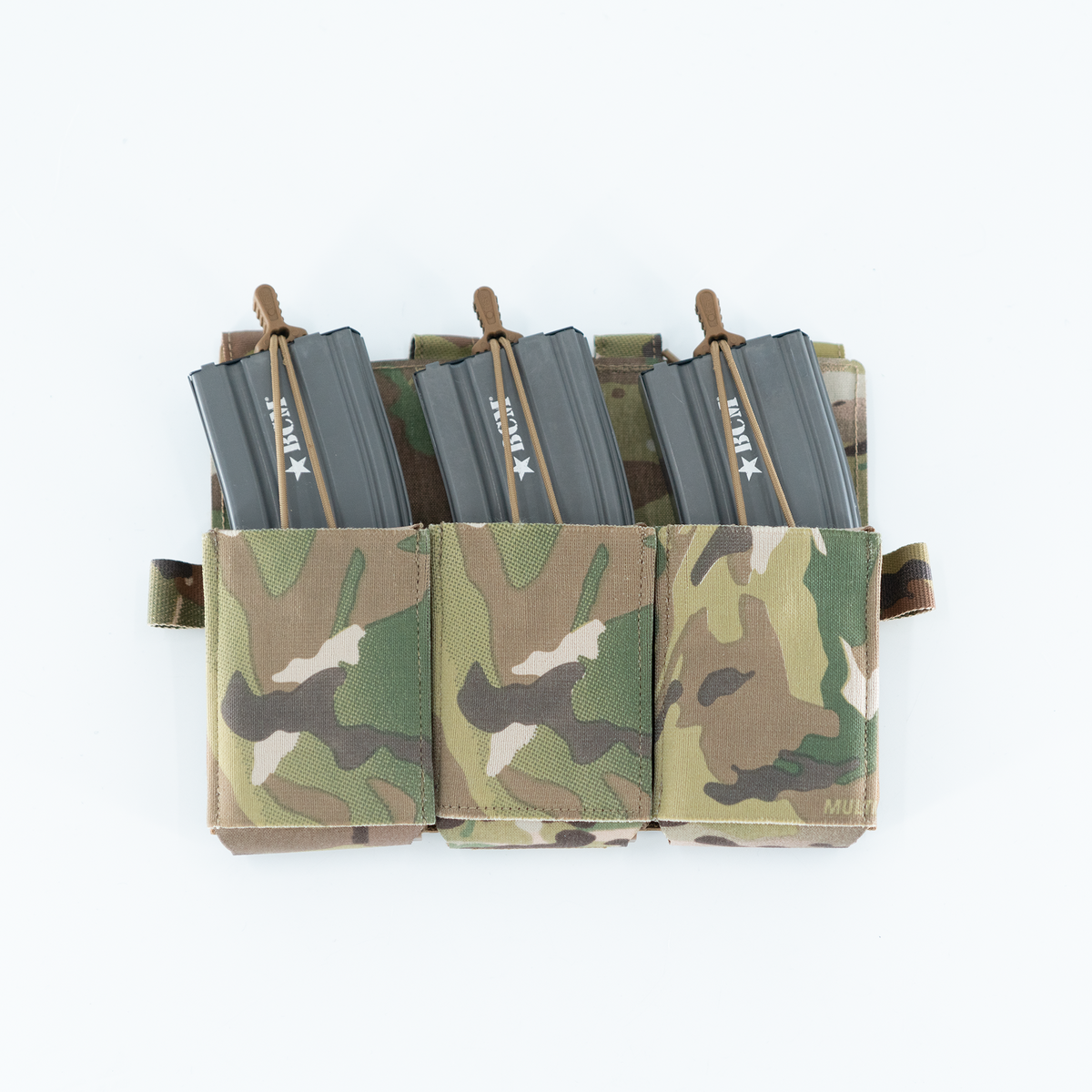 Haley Strategic Triple Rifle Mag Placard for Crye w/ MP2 — Multicam, product view 2 #color_multicam