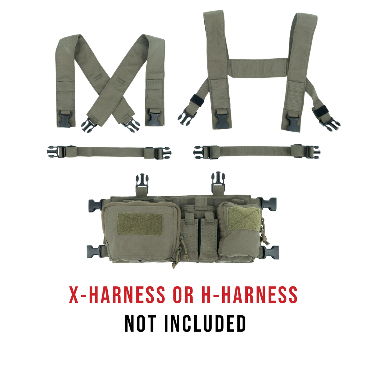 Haley Strategic D3CRX X Chest Rig — Ranger Green, product view 2