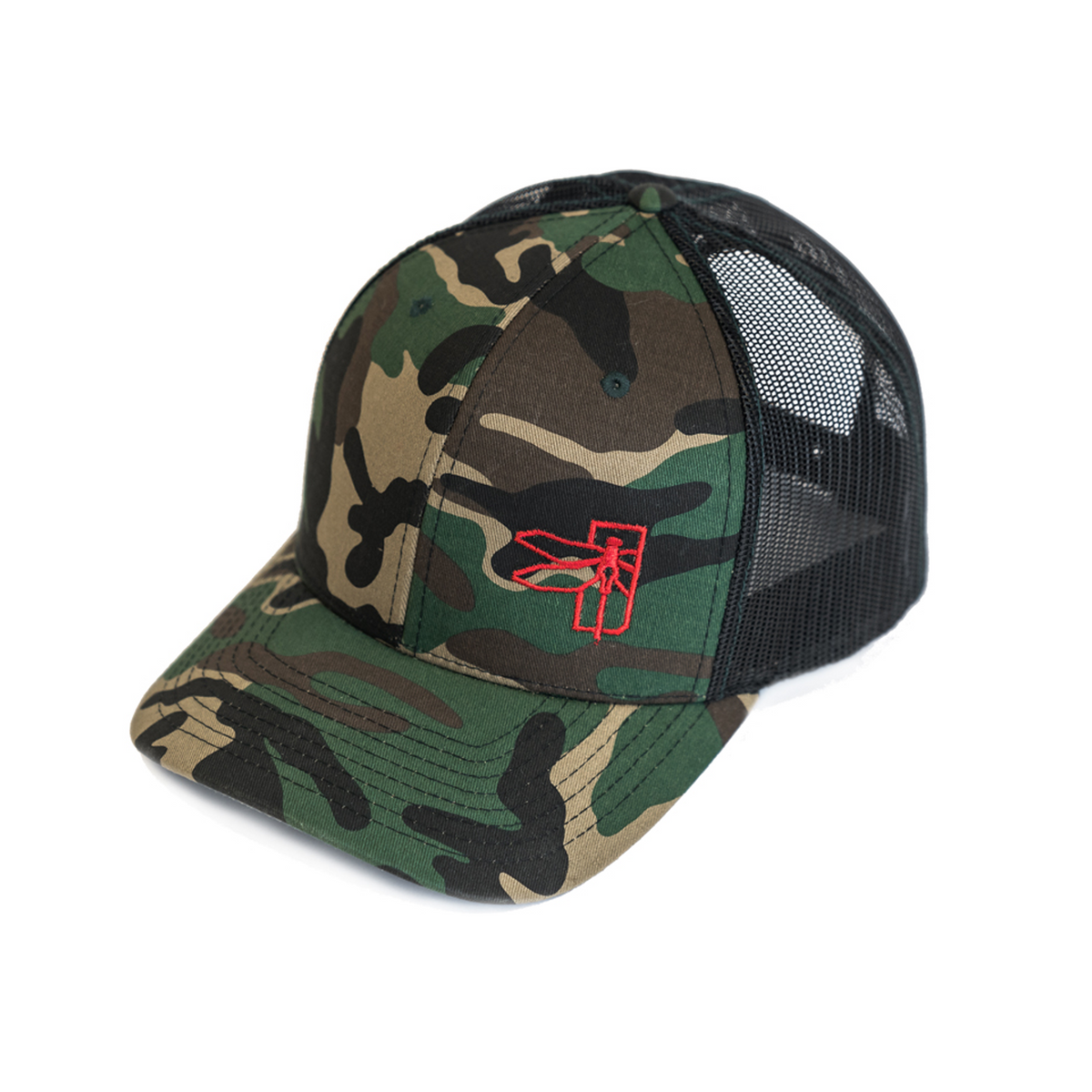 Haley Strategic Dragonfly Logo Snapback Hat — M81 Woodland, product view 1