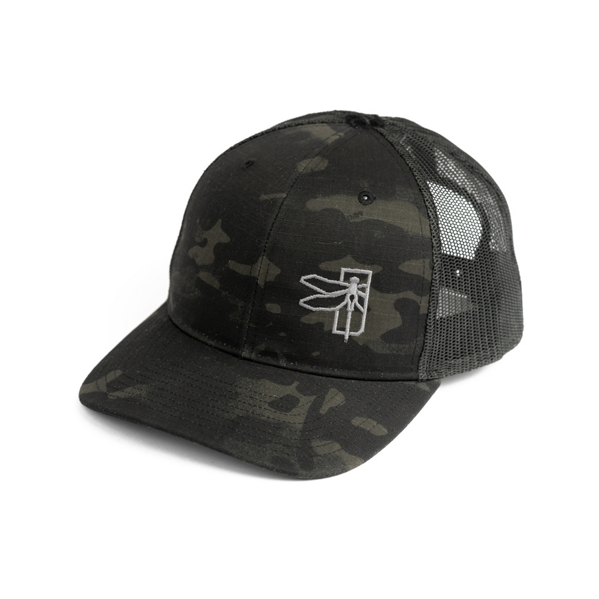Haley Strategic Dragonfly Logo Snapback Hat — Multicam Black, product view 1