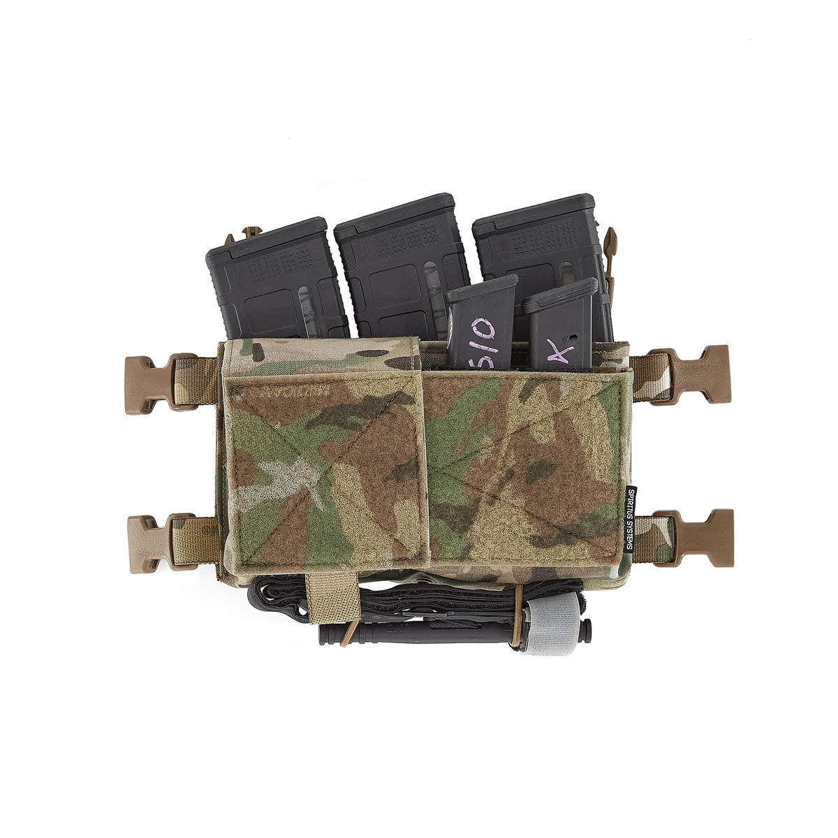 Double pistol magazine insert installed in a Micro Fight Chassis