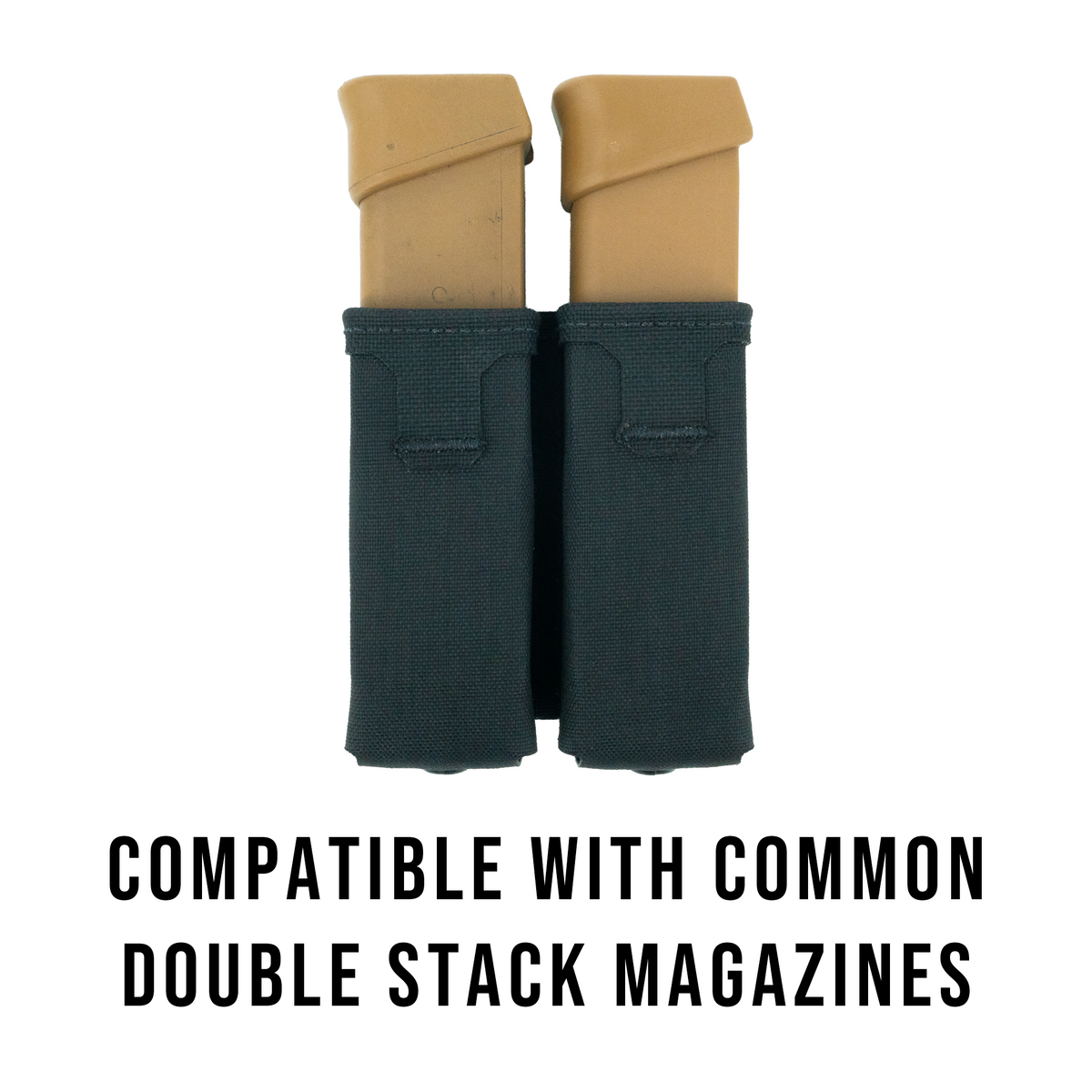 Haley Strategic Double Pistol Mag Pouch — Black, product view 4