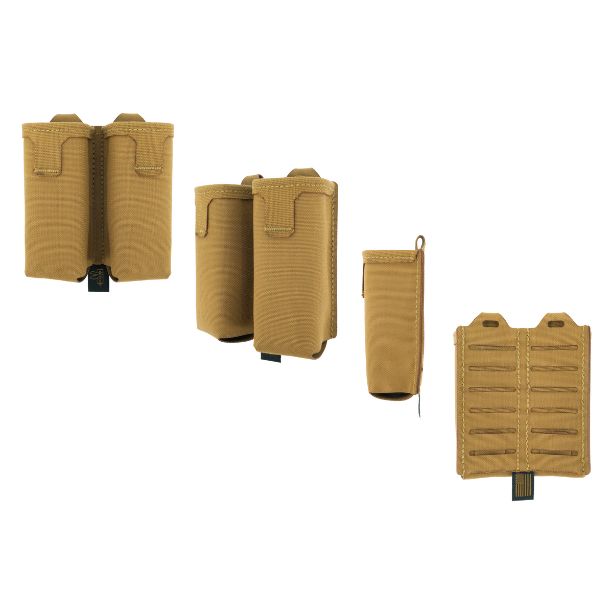 Haley Strategic Double Pistol Mag Pouch — Coyote Brown, product view 5