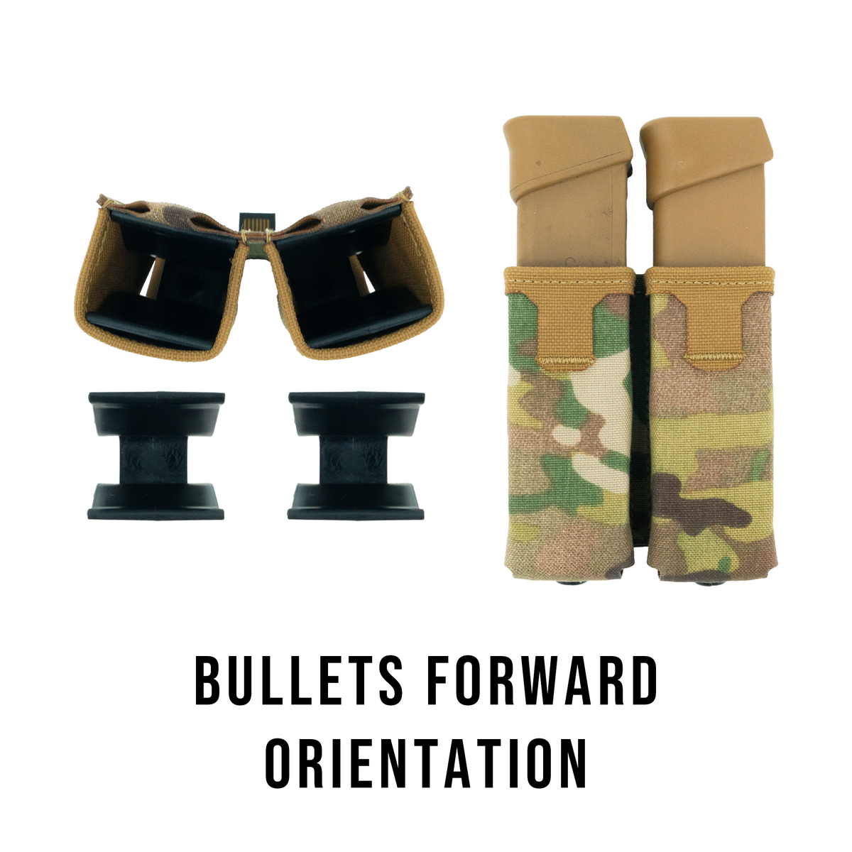 Haley Strategic Double Pistol Mag Pouch — Multicam, product view 3