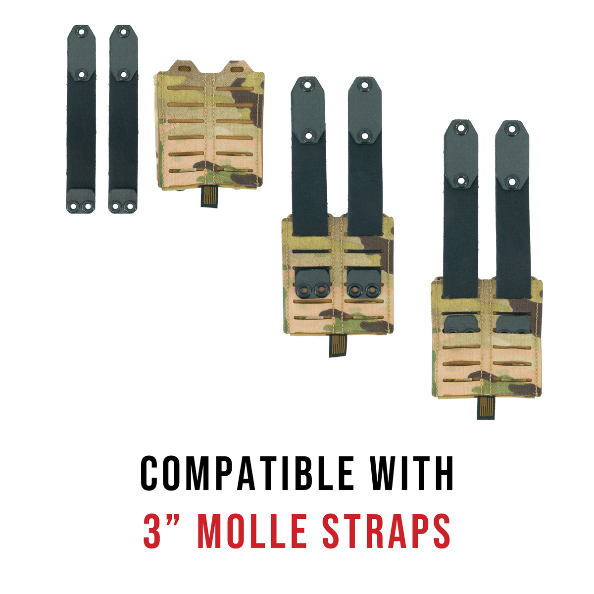 Haley Strategic Double Pistol Mag Pouch — Multicam, product view 8