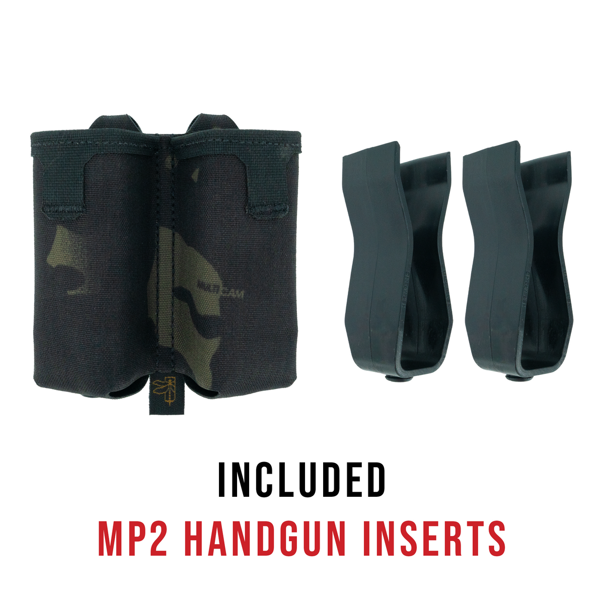 Haley Strategic Double Pistol Mag Pouch — Multicam Black, product view 2