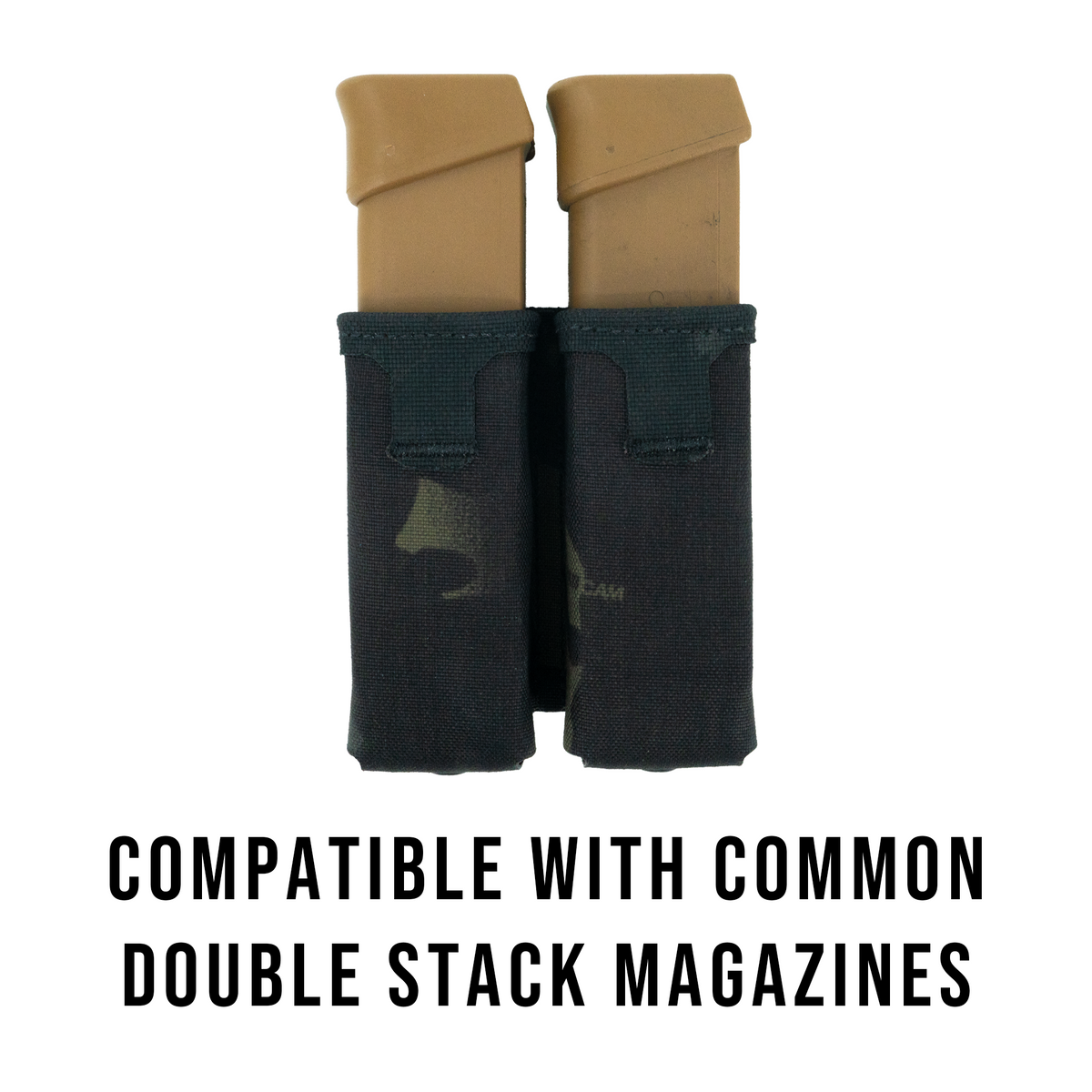 Haley Strategic Double Pistol Mag Pouch — Multicam Black, product view 4