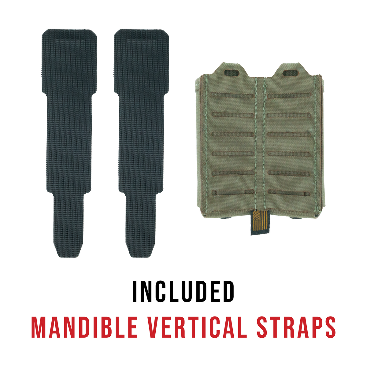 Haley Strategic Double Pistol Mag Pouch — Ranger Green, product view 3