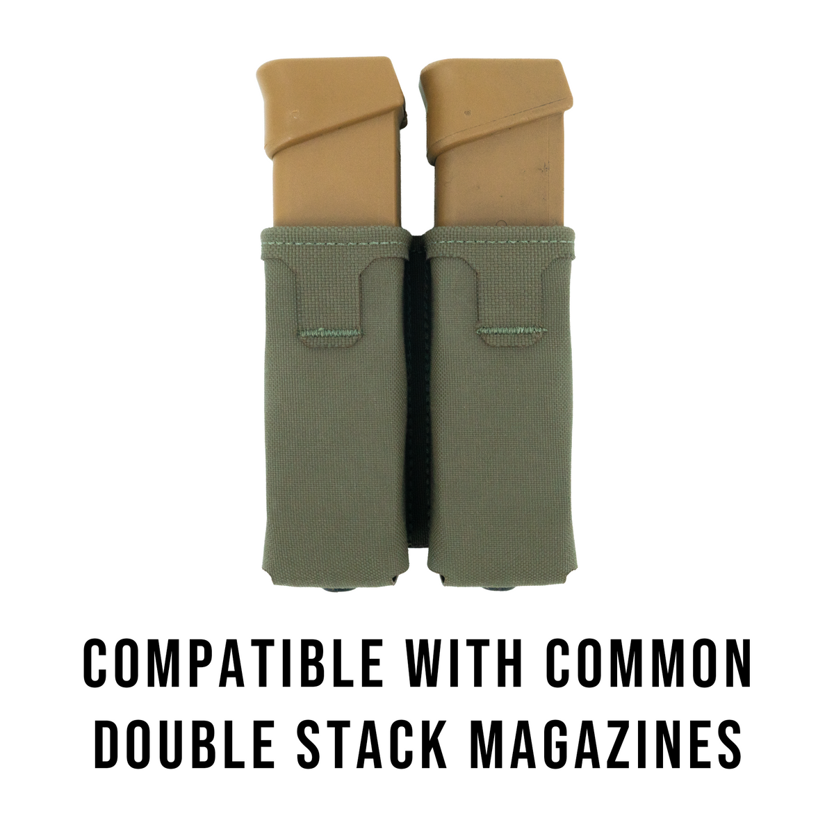 Haley Strategic Double Pistol Mag Pouch — Ranger Green, product view 4