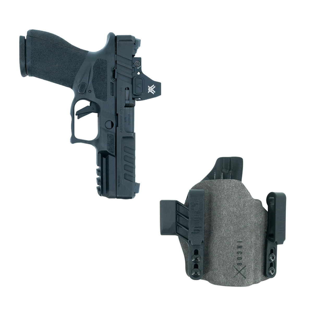 Haley Strategic Incog X Holster - Springfield Echelon — Grey, No Light Right, product view 2