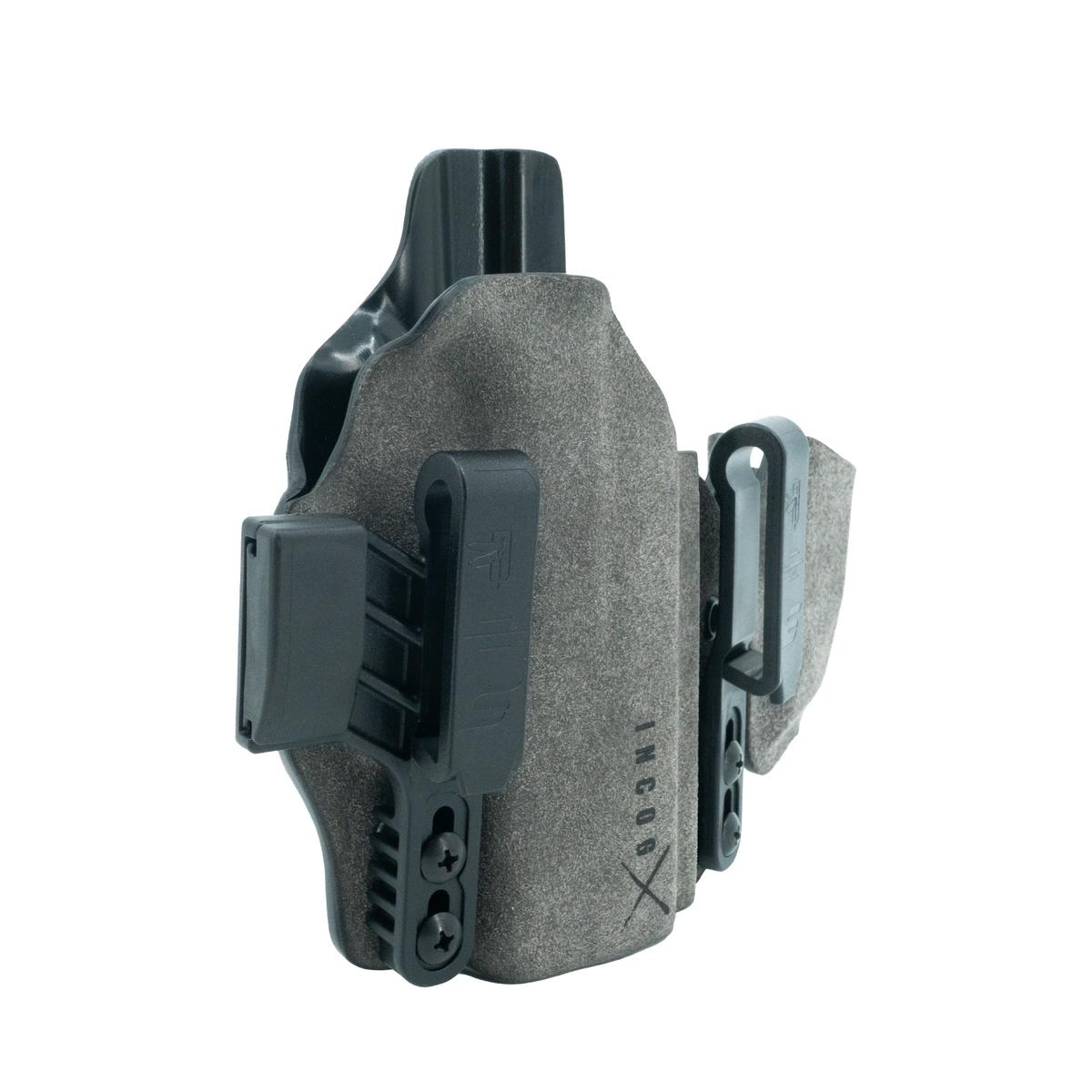 Haley Strategic Incog X Holster - FN 509 — Grey, No Light + Mag Caddy Right, product view 4