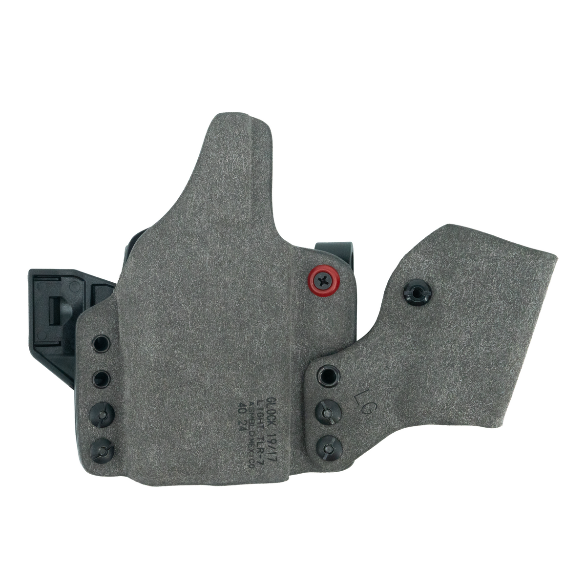 Haley Strategic Incog X Holster - Glock 17/19 — Grey, Small Light + Mag Caddy Left, product view 5