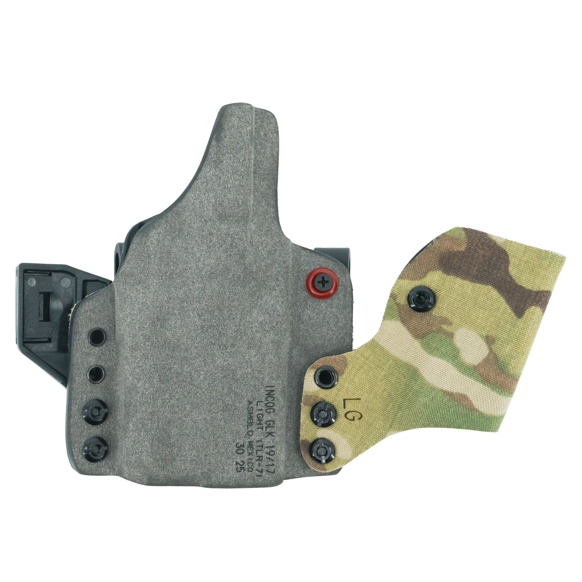 Haley Strategic Incog X Holster - Glock 17/19 — Multicam, Small Light + Mag Caddy Left, product view 5