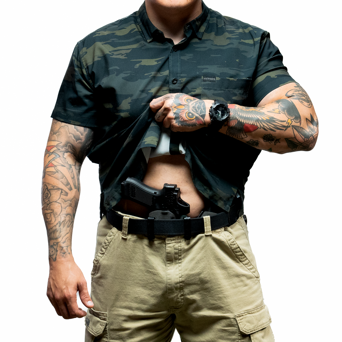 Haley Strategic Incog X Holster - Glock 17/19 — Grey, Small Light + Mag Caddy Right, product view 11