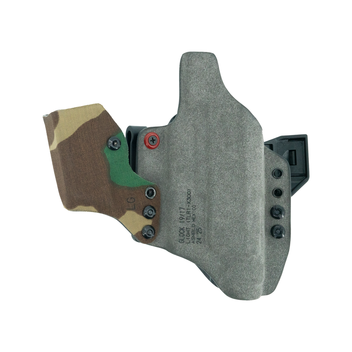 Haley Strategic Incog X Holster - Glock 17/19 — M81 Woodland, Large Light + Mag Caddy Right, product view 2