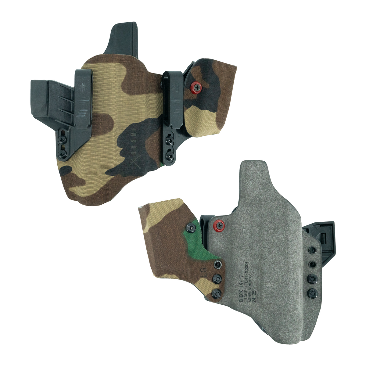 Haley Strategic Incog X Holster - Glock 17/19 — M81 Woodland, Large Light + Mag Caddy Right, product view 3