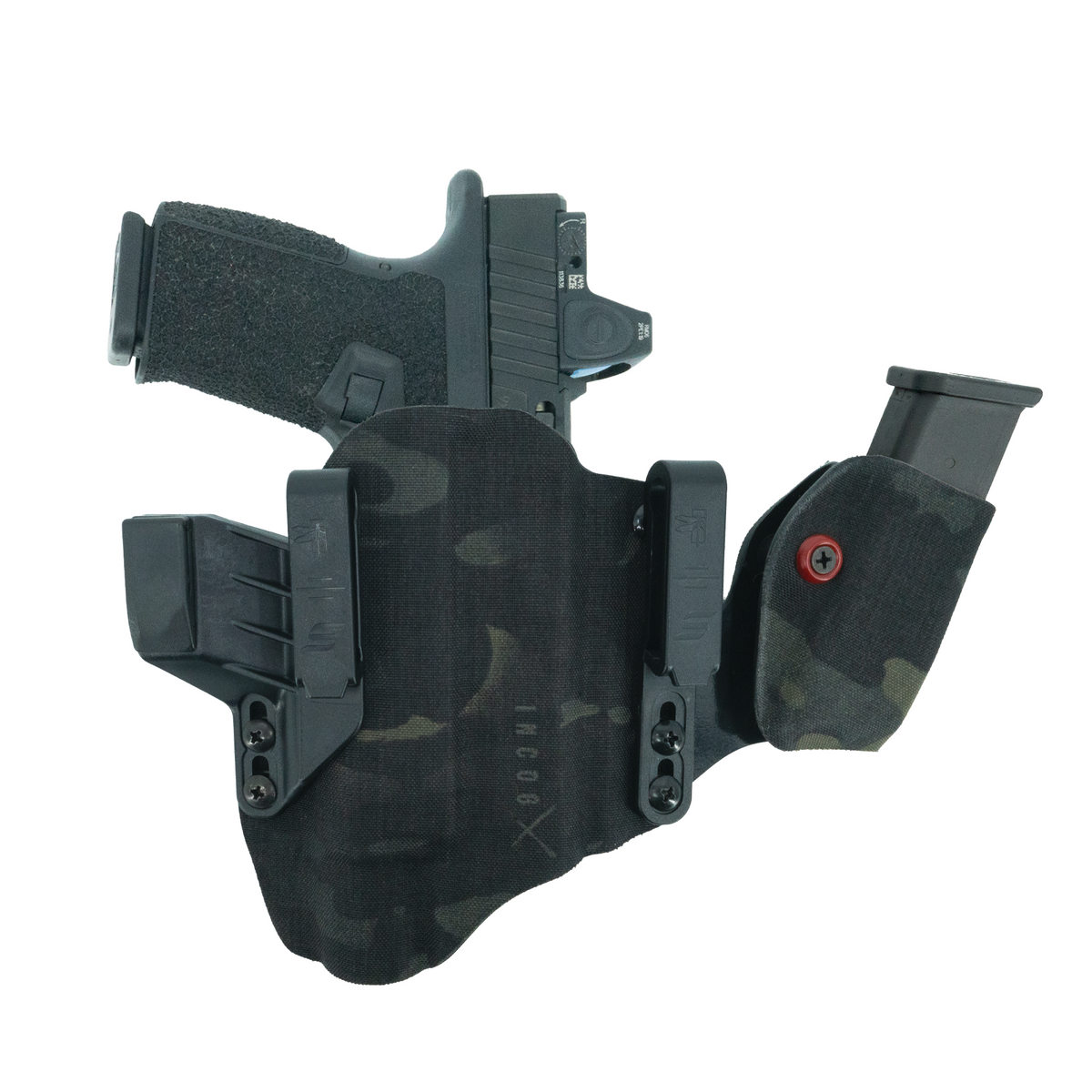 Haley Strategic Incog X Holster - Glock 17/19 — Multicam Black, Large Light + Mag Caddy Right, product view 1