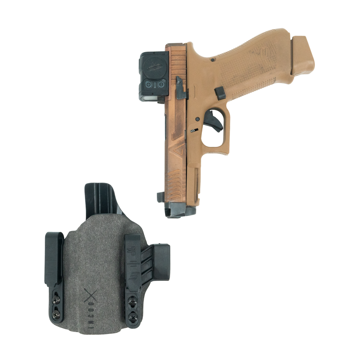 Haley Strategic Incog X Holster - Glock 17/19 — Grey, No Light Left, product view 2
