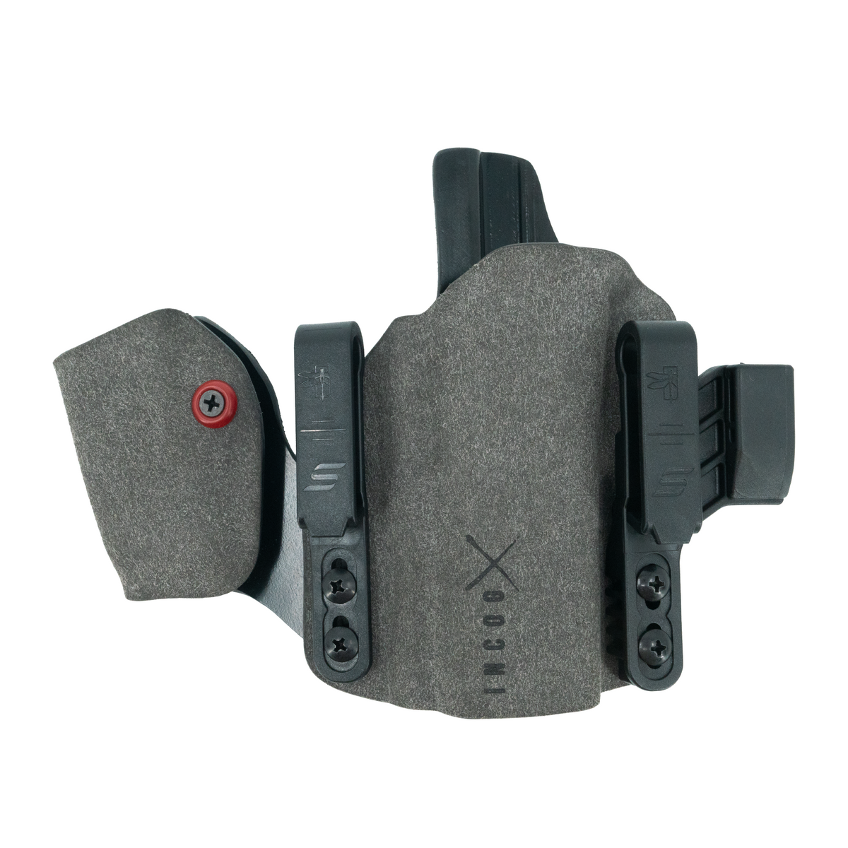 Haley Strategic Incog X Holster - Glock 17/19 — Grey, No Light + Mag Caddy Left, product view 3