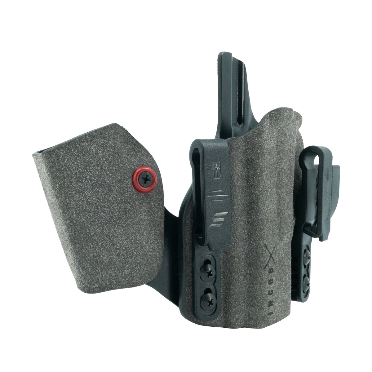Haley Strategic Incog X Holster - Glock 17/19 — Grey, No Light + Mag Caddy Left, product view 4
