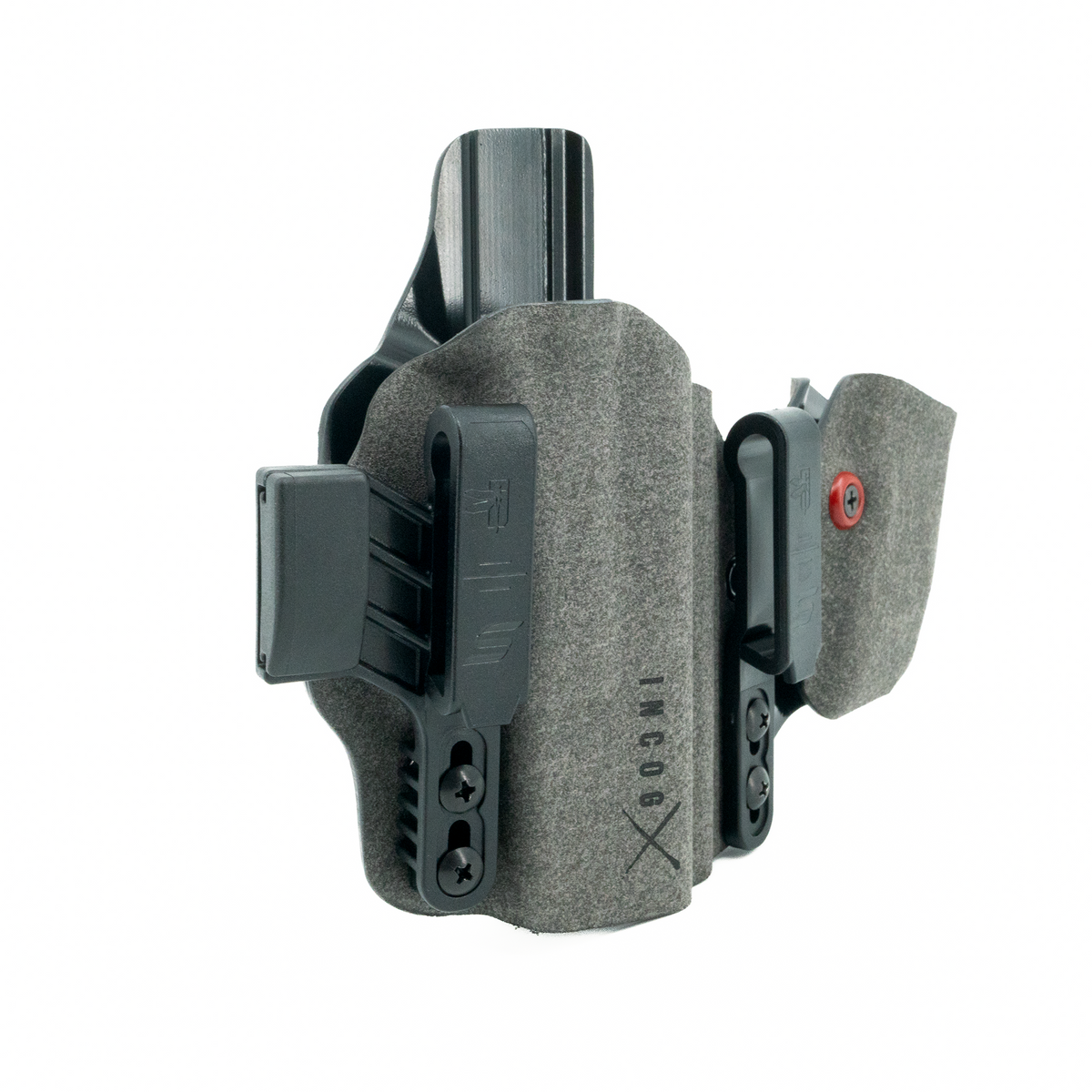 Haley Strategic Incog X Holster - Glock 17/19 — Grey, No Light + Mag Caddy Right, product view 3