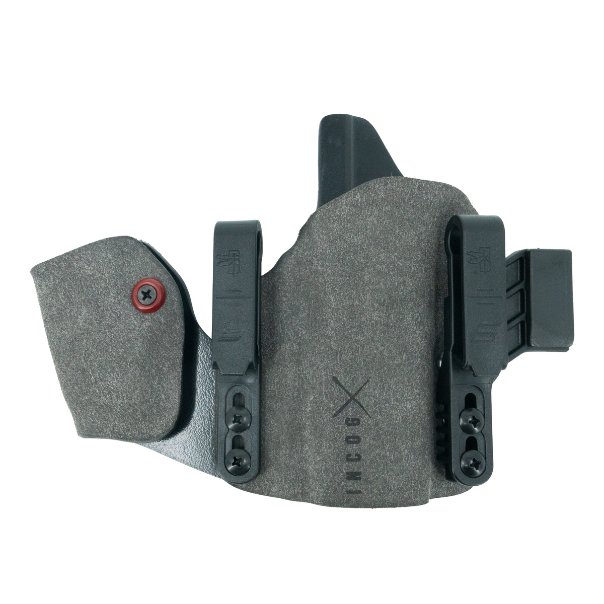 Haley Strategic Incog X Holster - Glock 43X/48 — Grey, No Light + Mag Caddy Left, product view 3
