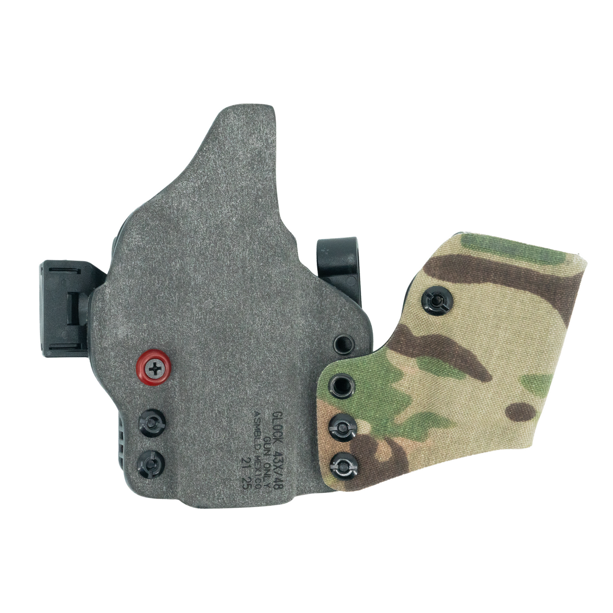 Haley Strategic Incog X Holster - Glock 43X/48 — Multicam, No Light + Mag Caddy Left, product view 2