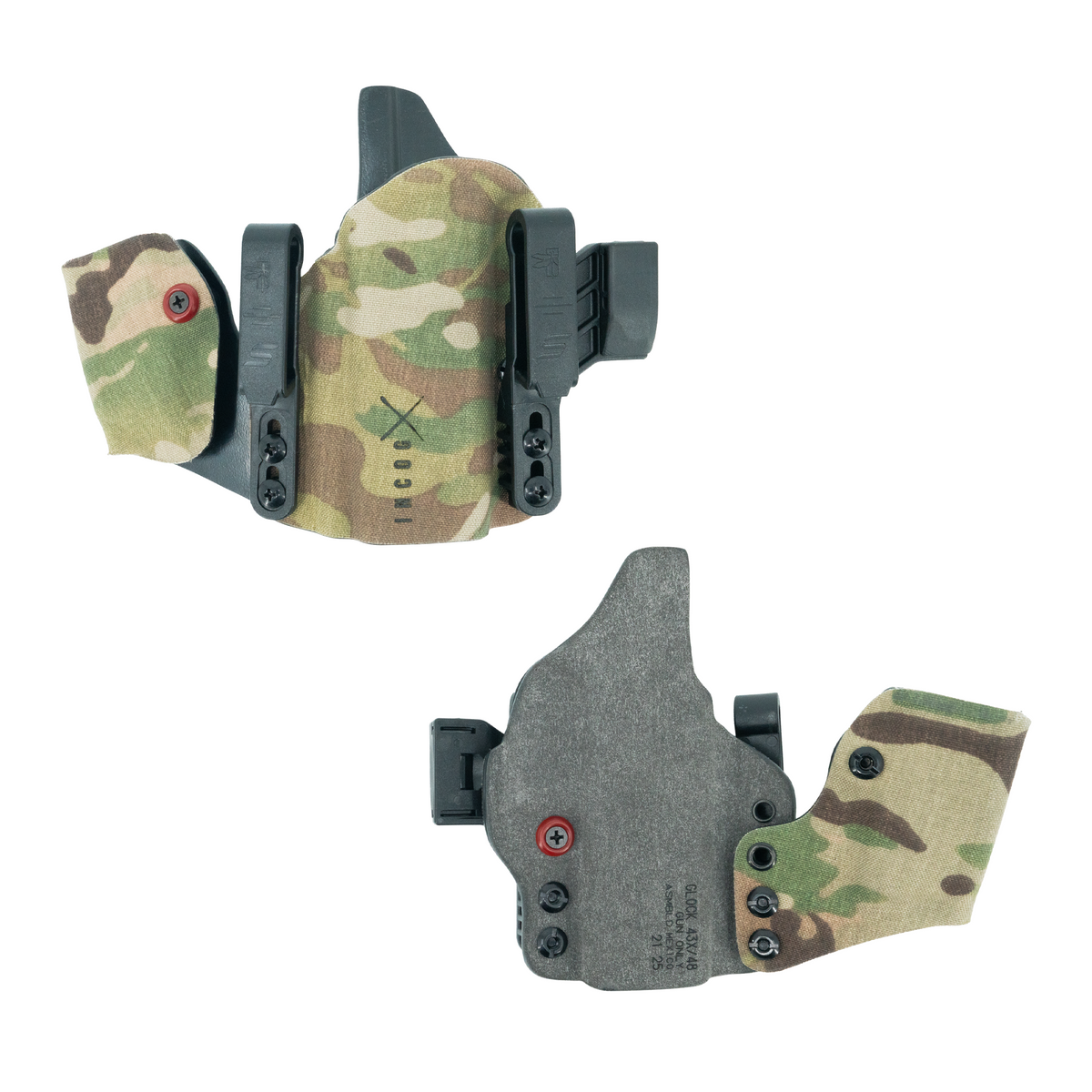 Haley Strategic Incog X Holster - Glock 43X/48 — Multicam, No Light + Mag Caddy Left, product view 3