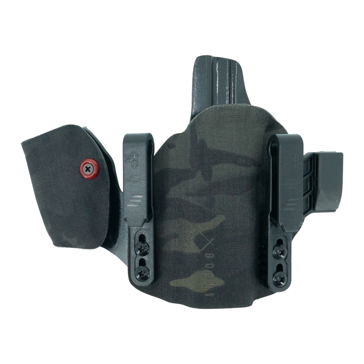 Haley Strategic Incog X Holster - Glock 43X/48 — Multicam Black, No Light + Mag Caddy Left, product view 1