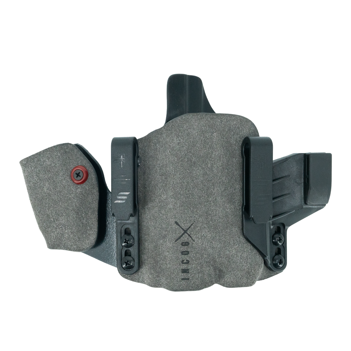 Haley Strategic Incog X Holster - Glock 43X/48 — Grey, Small Light + Mag Caddy Left, product view 3