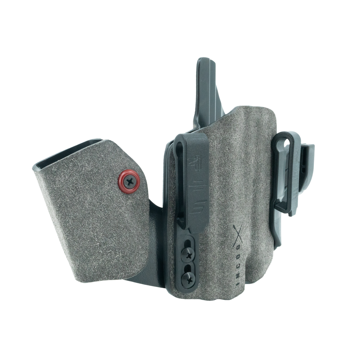 Haley Strategic Incog X Holster - Glock 43X/48 — Grey, Small Light + Mag Caddy Left, product view 4