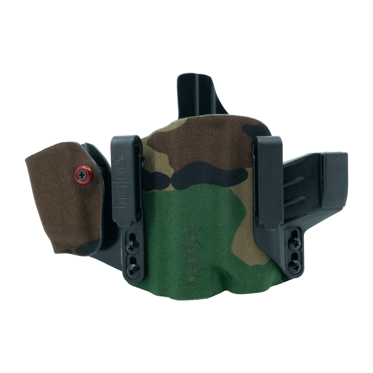 Haley Strategic Incog X Holster - Glock 43X/48 — M81 Woodland, Small Light + Mag Caddy Left, product view 1