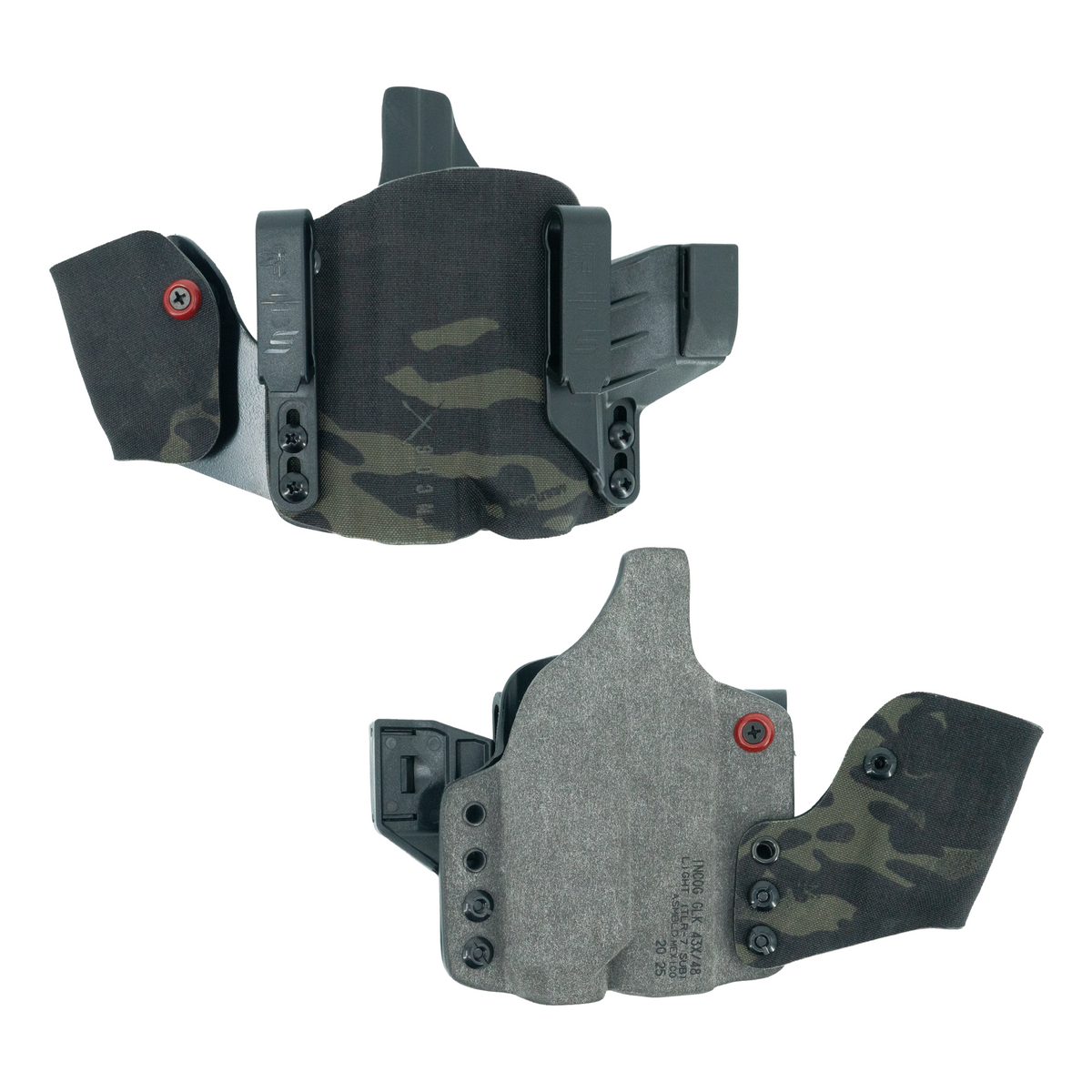 Haley Strategic Incog X Holster - Glock 43X/48 — Multicam Black, Small Light + Mag Caddy Left, product view 3