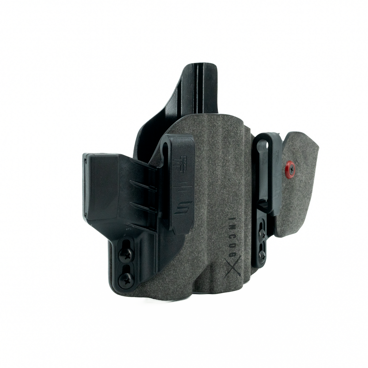 Haley Strategic Incog X Holster - Glock 43X/48 — Grey, Small Light + Mag Caddy Right, product view 4