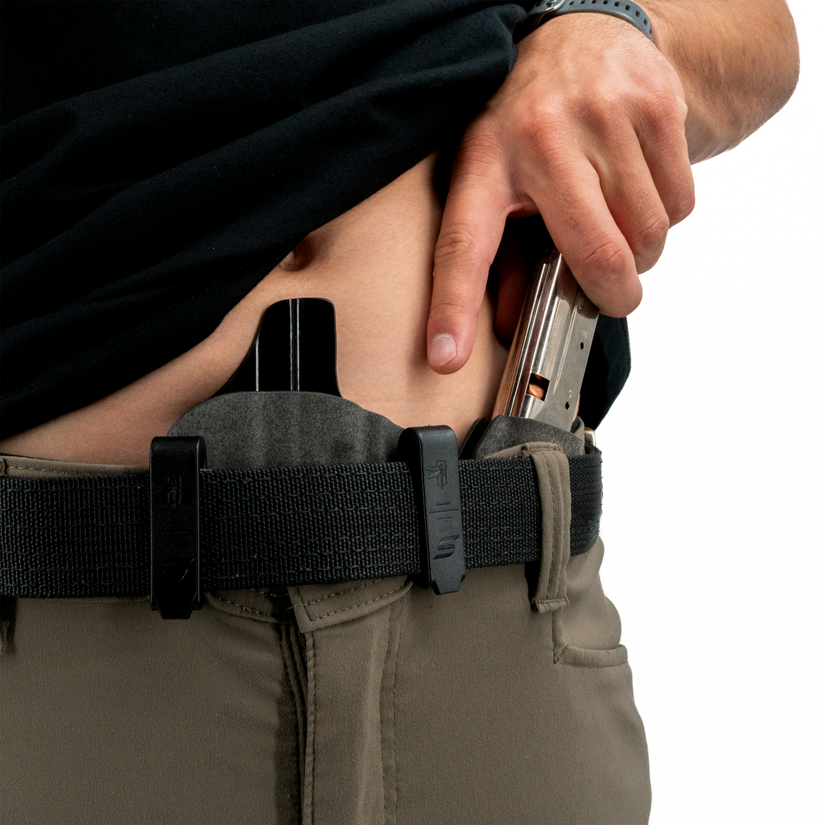 Haley Strategic Incog X Holster - Glock 43X/48 — Grey, Small Light + Mag Caddy Right, product view 16