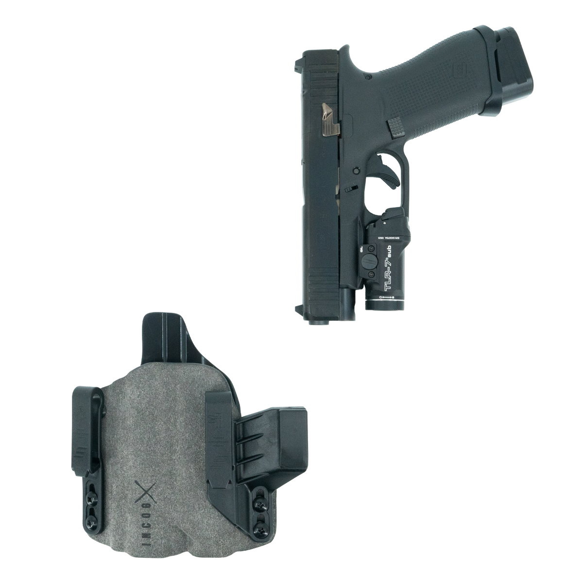 Haley Strategic Incog X Holster - Glock 43X/48 — Grey, Small Light Left, product view 2