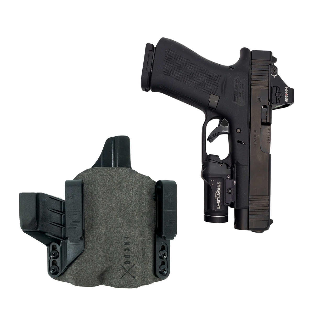 Haley Strategic Incog X Holster - Glock 43X/48 — Grey, Small Light Right, product view 15