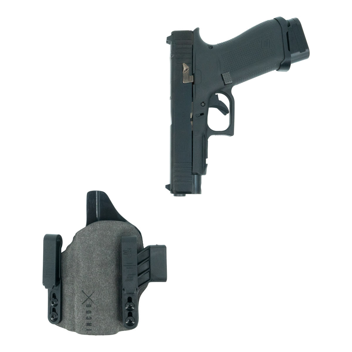 Haley Strategic Incog X Holster - Glock 43X/48 — Grey, No Light Left, product view 2