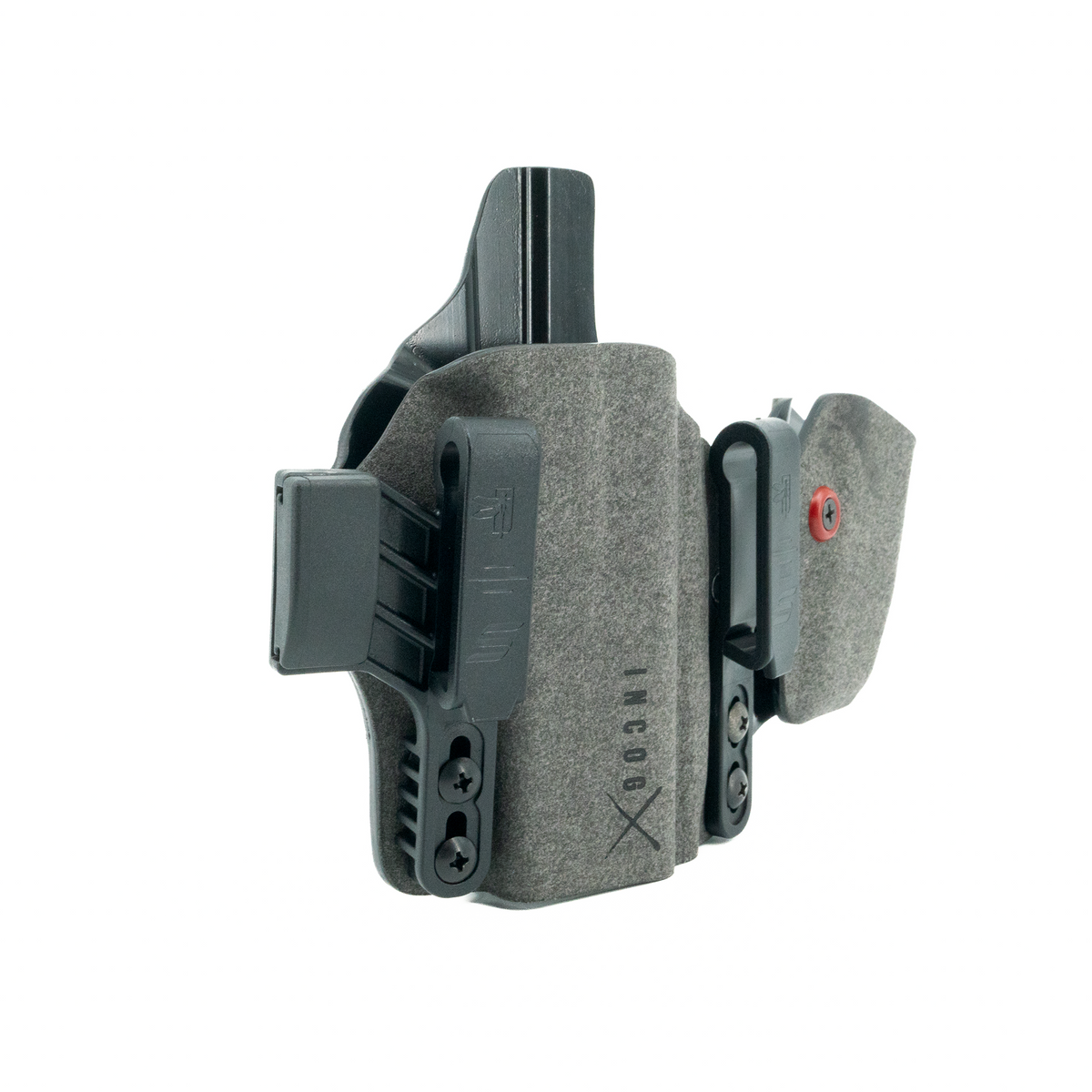 Haley Strategic Incog X Holster - Glock 43X/48 — Grey, No Light + Mag Caddy Right, product view 4