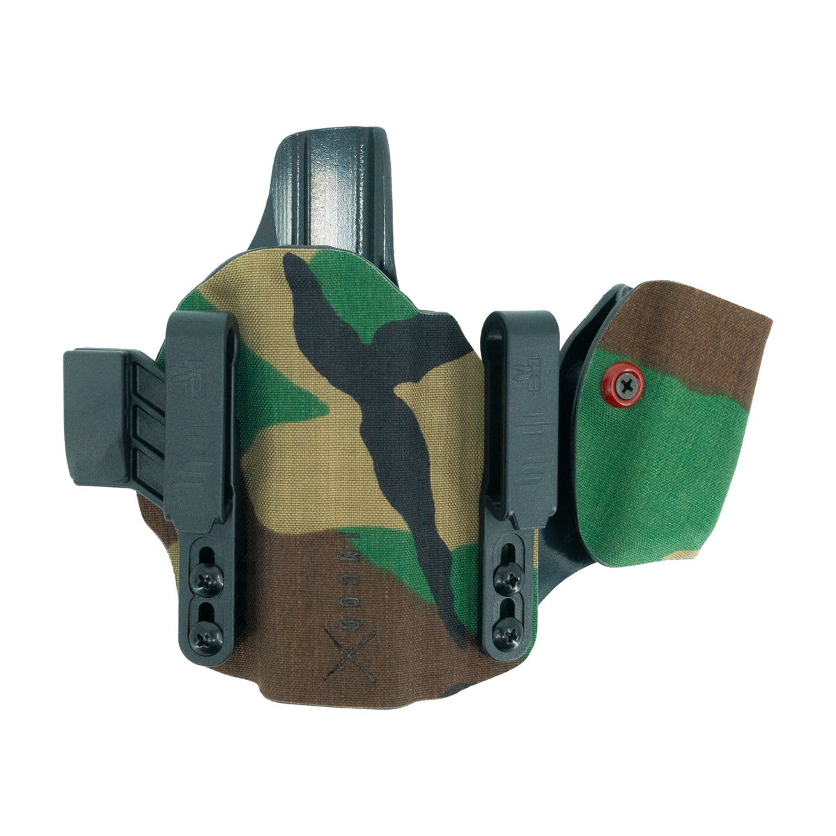 Haley Strategic Incog X Holster - Glock 43X/48 — M81 Woodland, No Light + Mag Caddy Right, product view 1