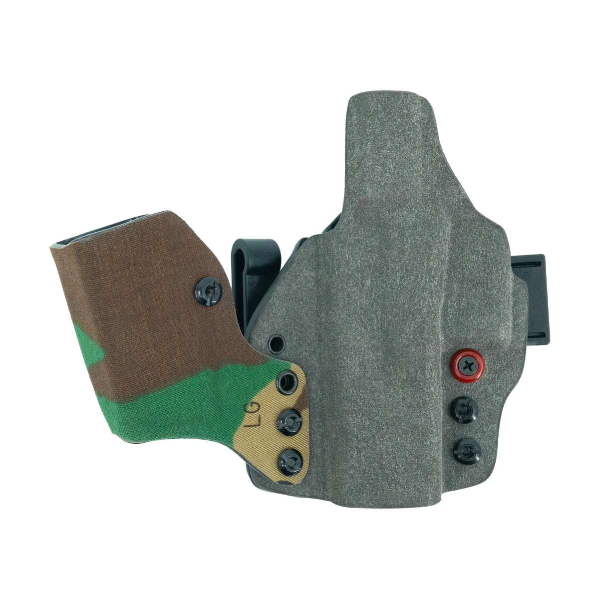 Haley Strategic Incog X Holster - Glock 43X/48 — M81 Woodland, No Light + Mag Caddy Right, product view 2