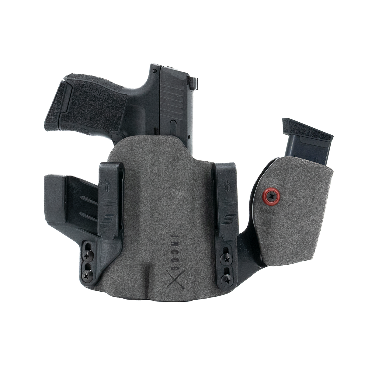 Haley Strategic Incog X Holster - SIG P365 X/XL — Grey, Small Light + Mag Caddy Right, product view 1