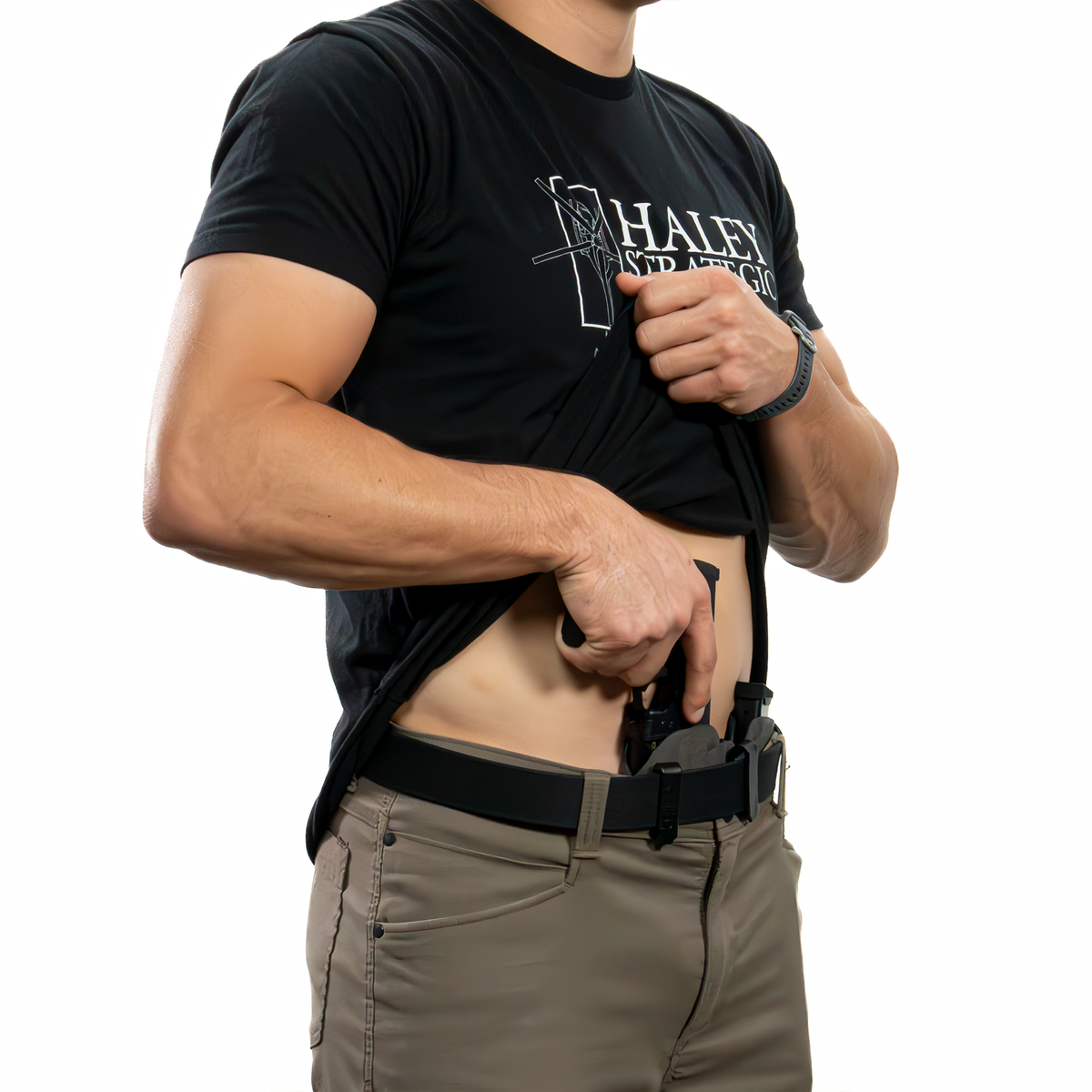 Haley Strategic Incog X Holster - SIG P365 X/XL — Grey, Small Light + Mag Caddy Right, product view 14
