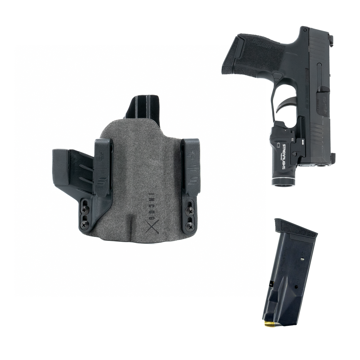 Haley Strategic Incog X Holster - SIG P365 X/XL — Grey, Small Light Right, product view 15