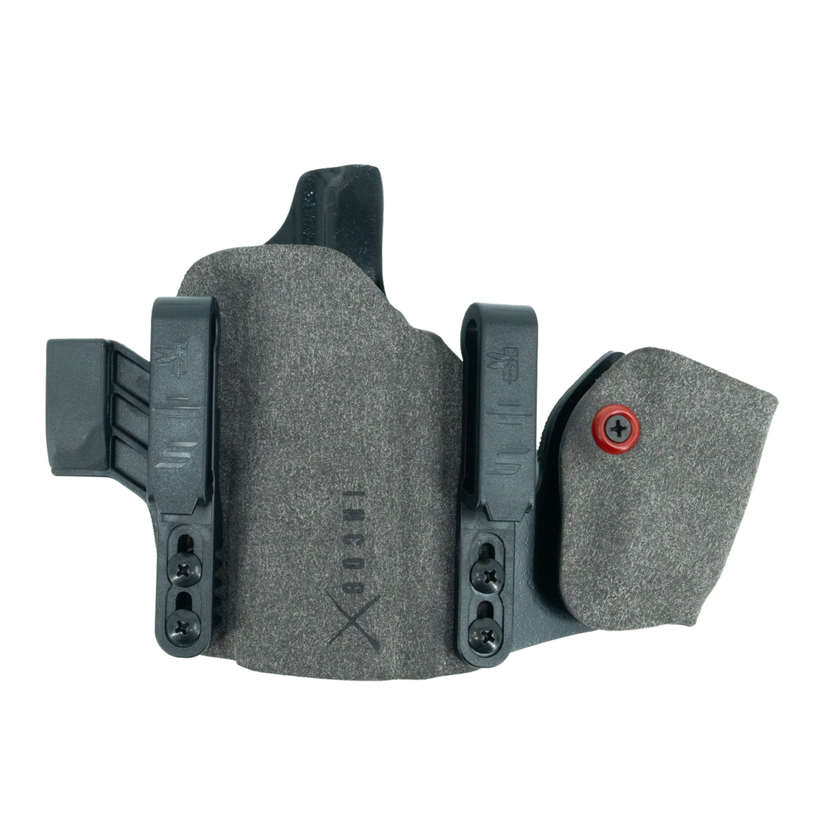 Haley Strategic Incog X Holster - FN Reflex XL/MRD — Grey, No Light + Mag Caddy Right, product view 3