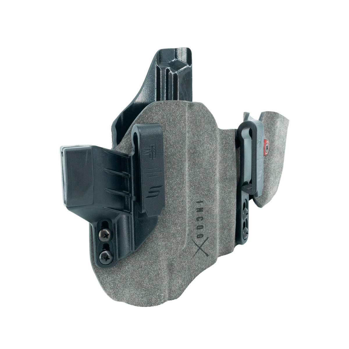 Haley Strategic Incog X Holster - Staccato CS/C2/P — Grey, C2/P Large Light + Mag Caddy Right, product view 4