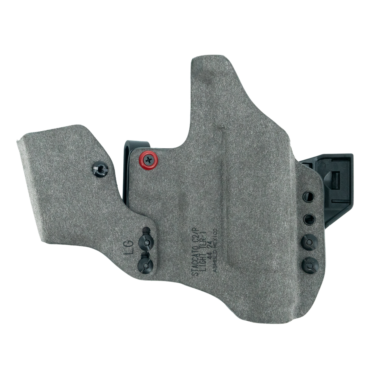Haley Strategic Incog X Holster - Staccato CS/C2/P — Grey, C2/P Large Light + Mag Caddy Right, product view 5