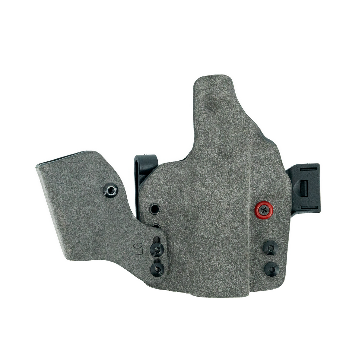 Haley Strategic Incog X Holster - Staccato CS/C2/P — Grey, No Light + Mag Caddy Right, product view 4