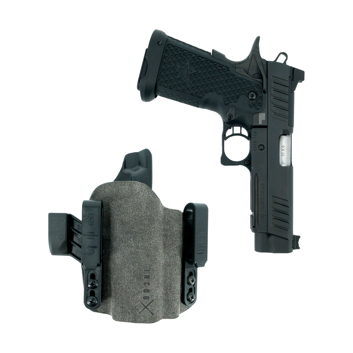 Haley Strategic Incog X Holster - Staccato CS/C2/P — Grey, No Light Right, product view 11