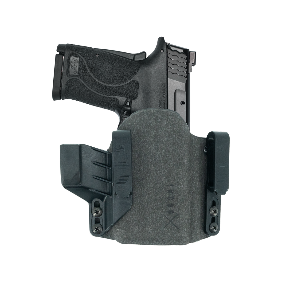 Haley Strategic Incog X Holster - S&W Shield EZ / Equalizer — Grey, Small Light Right, product view 1 #color_grey